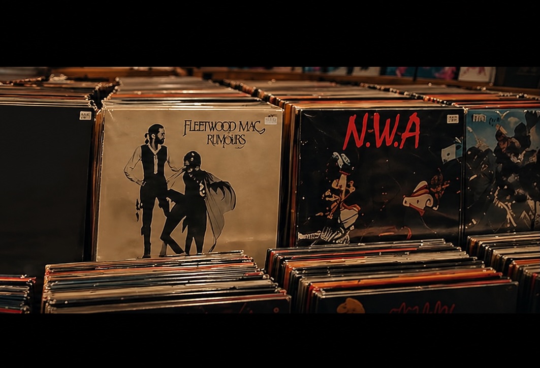 Fleetwood Mac and N.W.A vinyl records
